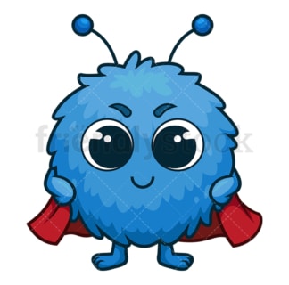 Cute monster courage. PNG - JPG and vector EPS (infinitely scalable).