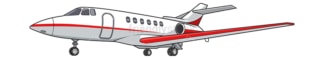 Private jet. PNG - JPG and vector EPS file formats (infinitely scalable). Image isolated on transparent background.