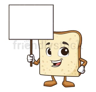 Toast bread blank sign. PNG - JPG and vector EPS (infinitely scalable).
