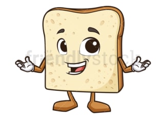 Happy toast bread. PNG - JPG and vector EPS (infinitely scalable).