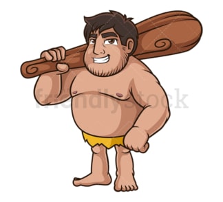 Fat caveman. PNG - JPG and vector EPS (infinitely scalable).