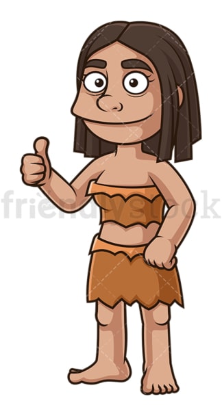 Goofy cavewoman. PNG - JPG and vector EPS (infinitely scalable).