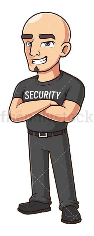 Security guard without uniform. PNG - JPG and vector EPS (infinitely scalable).